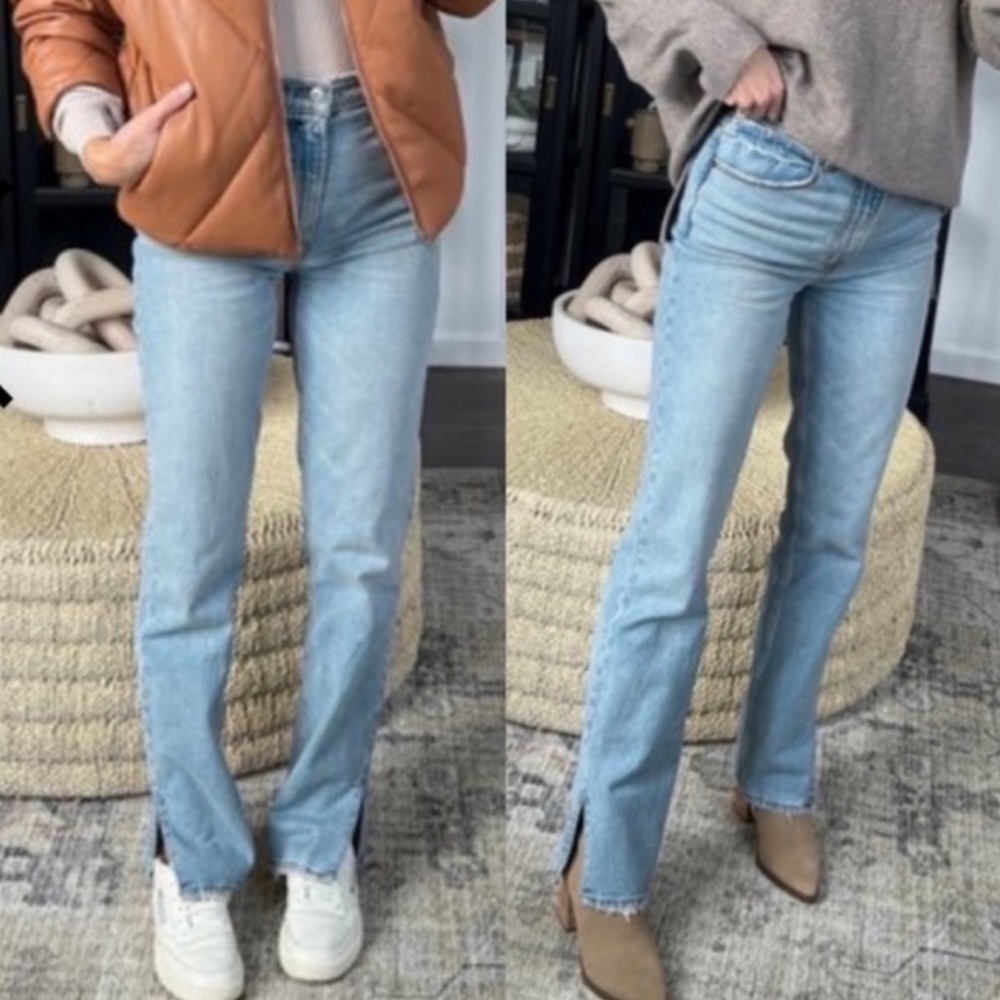 Abercrombie & Fitch Curve love The Slim Straight Ultra High Rise size 31/12 XL